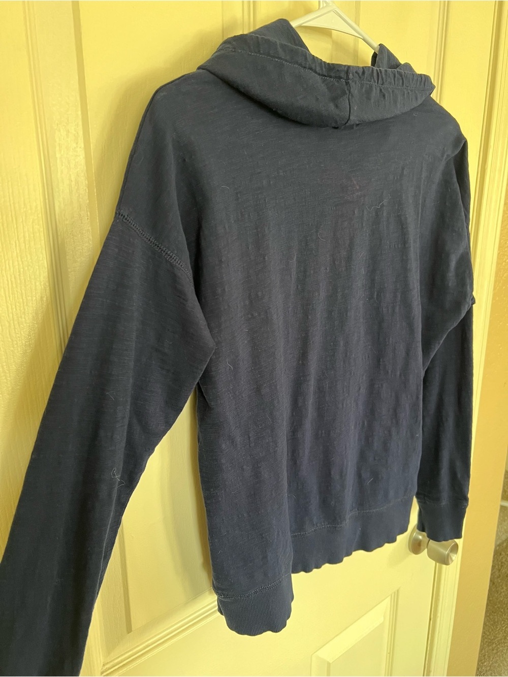 Lauren Ralph Lauren LRL Navy Cowl Neck Pullover Sweatshirt Medium - Picture 9 of 9